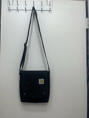 Carhartt Crossbody Legacy Bag Purse Black Water Repellent Logo Outdoor